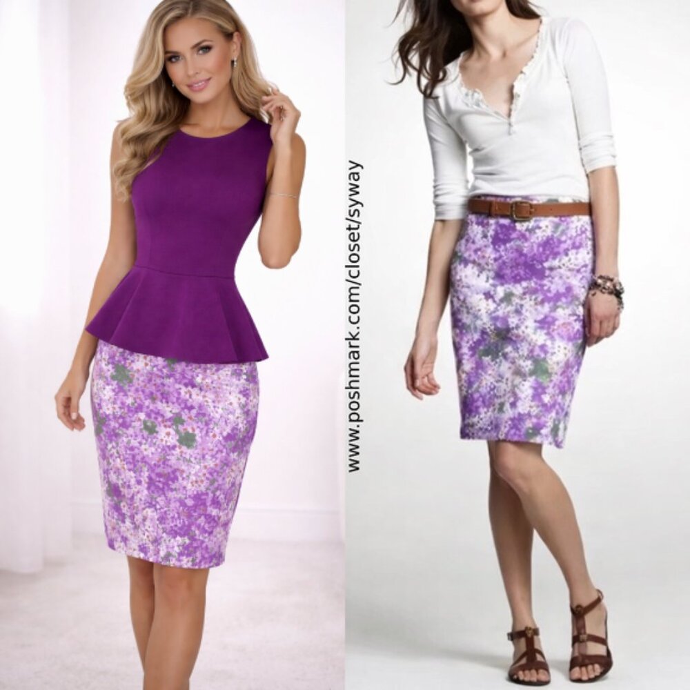 J.Crew Floral Multicolor Watercolor Floral Garden Pencil